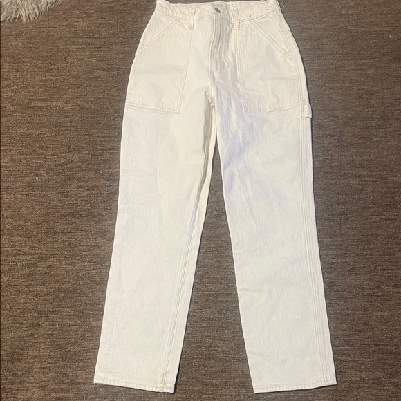 Abercrombie & Fitch Denim - Abercrombie & Fitch Women's High Rise Jeans - White